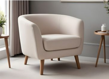 Halbrundes Sitzkissen für Sessel