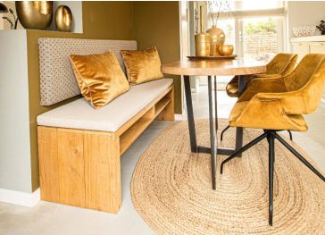 Rechteckiges Bankkissen f&uuml;r die K&uuml;che