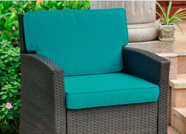 Außenkissen mit geradem Rückenlehne