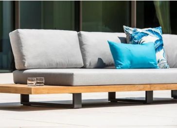 Outdoor-kissen für rechteckige rückenlehne