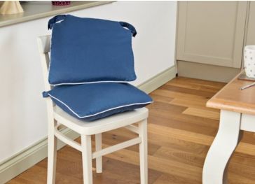 Außenkissen für quadratischen Stuhl mit 2 Keder