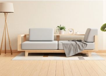 Rückenlehnenkissen für Bank in Keilform