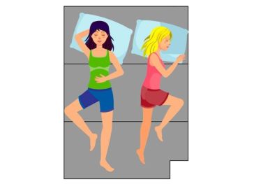 Klappmatratze mit rechteckigem Unterteil