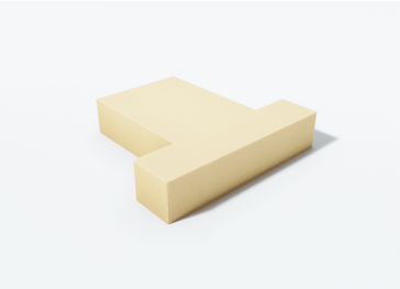 Schaumstoff mit doppelter Aussparung