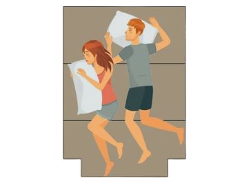 Faltbarer Topper mit unterem Schnitt rechts und links