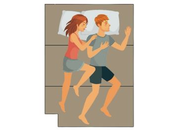 Faltbarer Topper mit unterem linken Schnitt