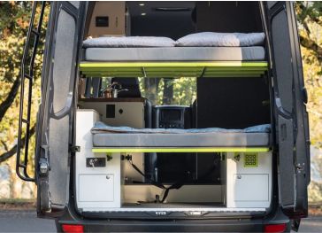 Klappbarer Topper mit Aussparung oben rechts