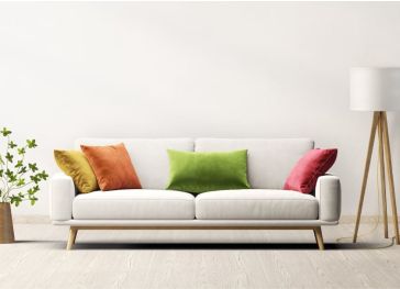 Sitzbezug für quadratischen Sofasitz