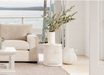 Sofa-Rückenlehnenbezug mit Verzierung rechts 