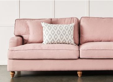 Sofa Rückenlehnenbezug mit Verzierung links 