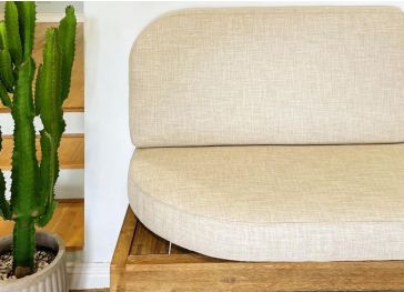 Vertikaler gerader halbrunder Bezug