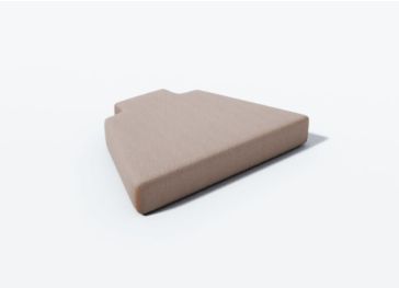 Trapezkissen für Stuhl mit 2 Befestigungen