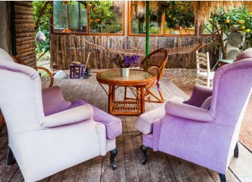 Außenkissen für Sessel mit doppeltem Keder