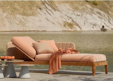 Bezug für Liegestuhl mit zwei Falten