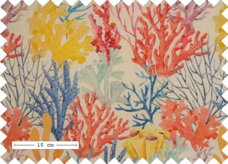 Leichtplanenstoffe Stoff Korallenmuster Print