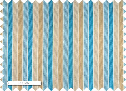 Leichtplanenstoffe Streifen Menorca Blau